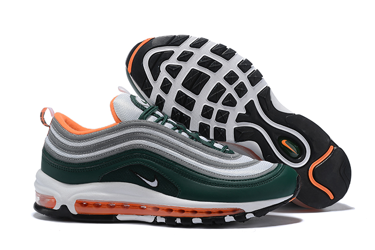 New Nike Air Max 97 Green Grey Orange